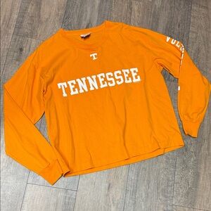 NCAA Orange Crewneck Tee with White Logo